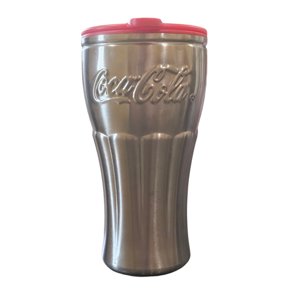 Coca-Cola Stainless Steel Tumbler with Red Lid